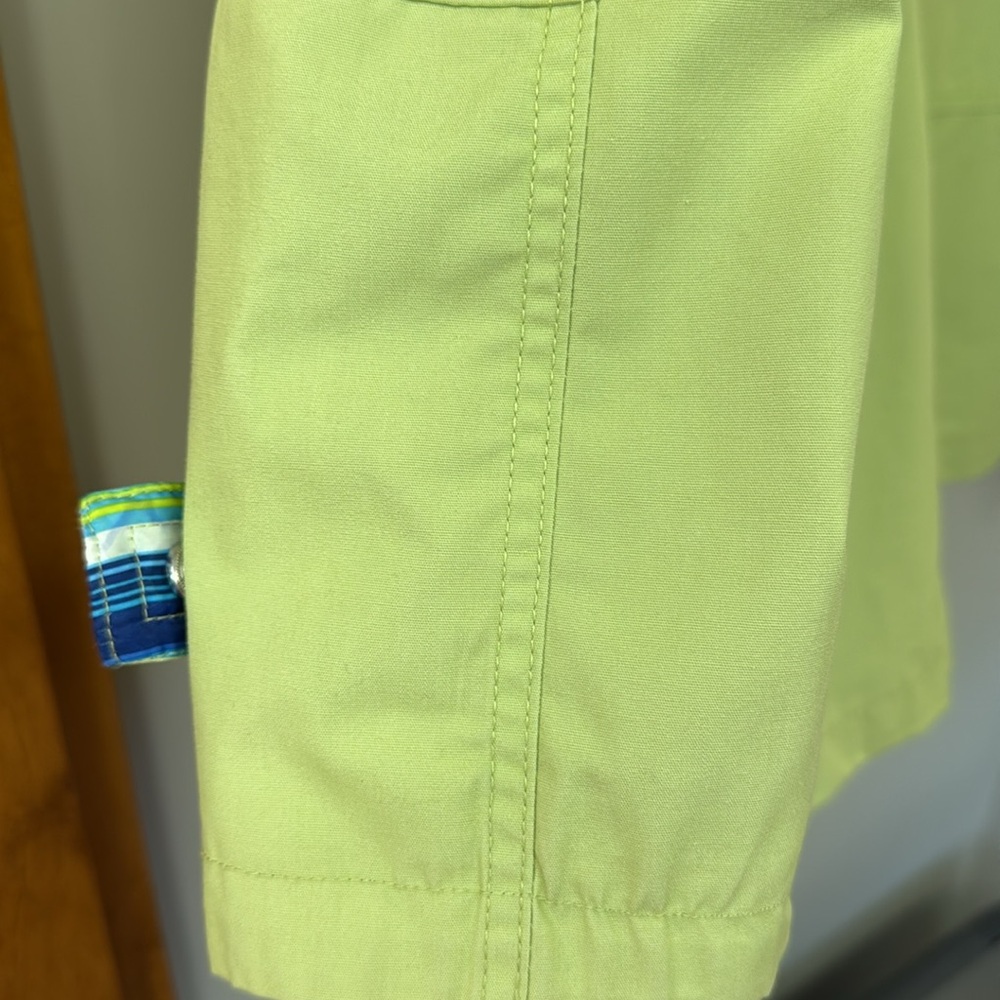 Mackintosh New England Cotton-blend Poplin Jacket | size 1X | Bright Green | EUC - Picture 9 of 14